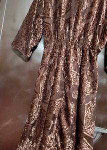 Brown🟤 Dress Floral Print For 36 Bust