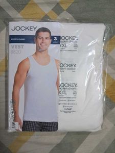Jockey Men's Vest - New Unused (Pack Of 3)