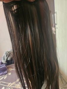 Straight Colored Hair Extension