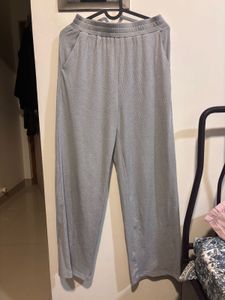 Ribbed straight pants