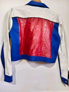 Unique Color Block Jacket Defective piece