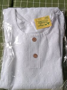 Beautiful White Work Top 👍length Is 38