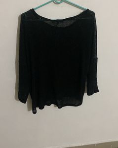 Elegant Black Long Sleeve Top