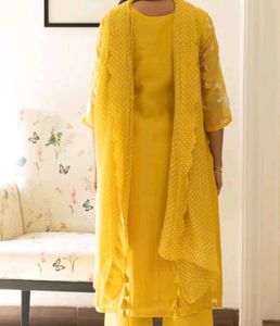 Haldi Wer Kurti Pent No Lupatta