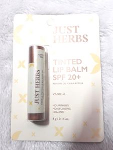 Just Herbs Tinted Lip Balm for Men and Women with