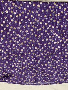 Purple Floral Maxi Skirt