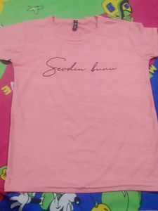 Peach Graphic Tee