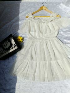 Dreamy White Dress For Women 🤍
