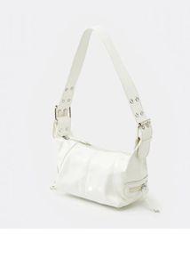 SAVANA WHITE SOLID HOBO BAG