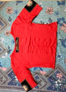 Red Embellished Top