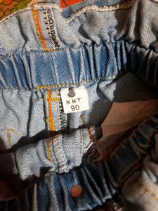 Baby Girl Friled Jeans