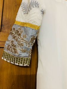 white Pakistani suit