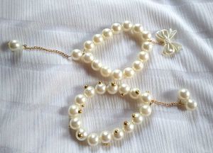 Elegant Pearl Beaded Bracelets – Set of 2