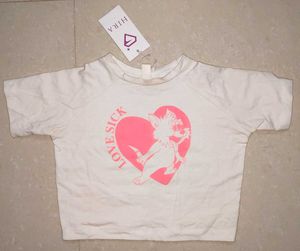 Cute Crop Graphic Tee