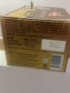 oxyveda gold pure bleach
