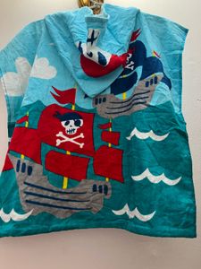 Pirate Ship Hooded Towel For Kids