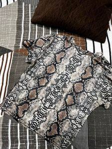 Snakeskin Print Top