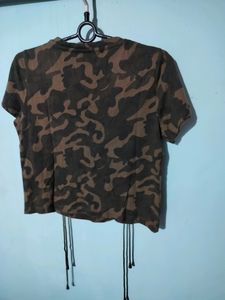 Army Print Camouflage Top 🪖