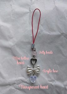 Cute Bow &amp; Heart Phone And Bag Charm ✨🎀🩷