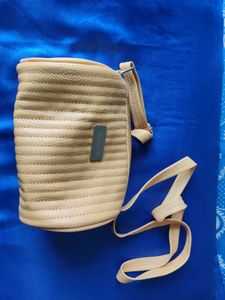 Stylish Mustard Circular Sides Sling Bag