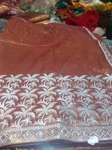 Elegant Brown Saree