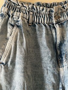 Branded Denim Jeans High Waist
