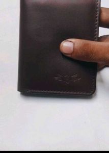 Genuine Leather Men Brown Wallet Trendy