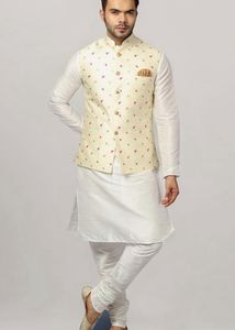 Uri and MacKenzie Men's Silk Blend Regular Kurta C