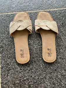 Stylish Beige Slides