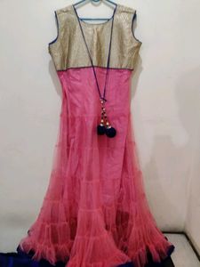 Ethnic Pink Gown