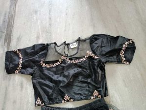 Black Sequined Lehenga Choli