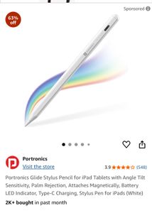 Portronics Glide Stylus Pencil for iPad Tablets