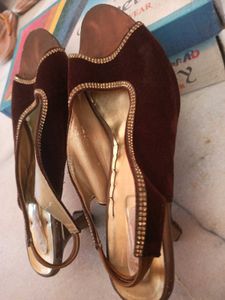 Brown Slingback Flats