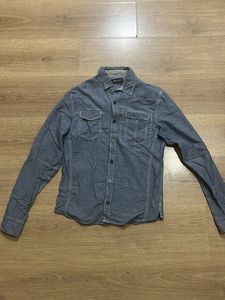 Men's Denim Button-Down Shirt