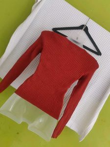 FOREVER 21 Ribbed Knit Lace-Up Top