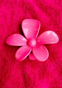 Hair Accessories Bundle - Red Headband &amp; Pink Clip