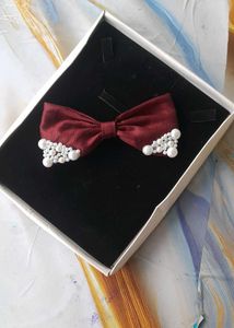 Korean Pearl Hair Bow