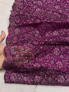 Purple Floral Lehenga Choli Set