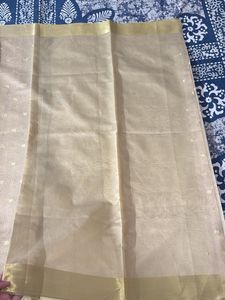 Beige Banarasi Saree With Zaree Work