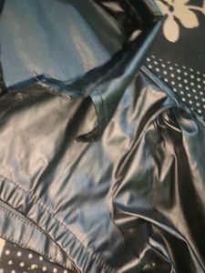 half leather jacket ,