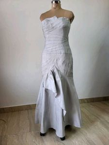 Elegant Silver Formal Gown