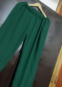 Green🟢 Plazo For Girl Or Woman 30 Waist