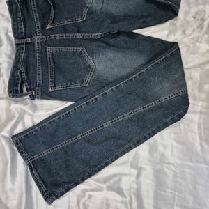 low waist bootcut Denim With Cutout Y2k