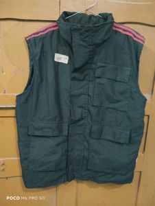 Stylish Black Vest with Red Stripes