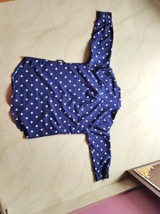 Blue And White Dot Jacket