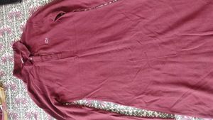 Burgundy Long Sleeve Top