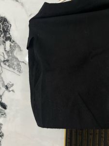 Black Skirt with Gold Buttons