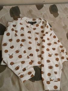 Cute Animal Print Long Sleeve Top