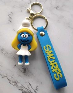 3D Smurfs Key Chain(Miniso)