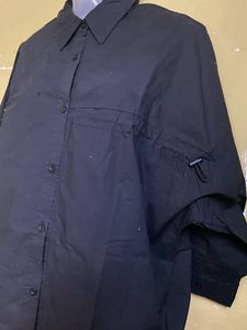Black Shirt With Straps (used 2 Times)